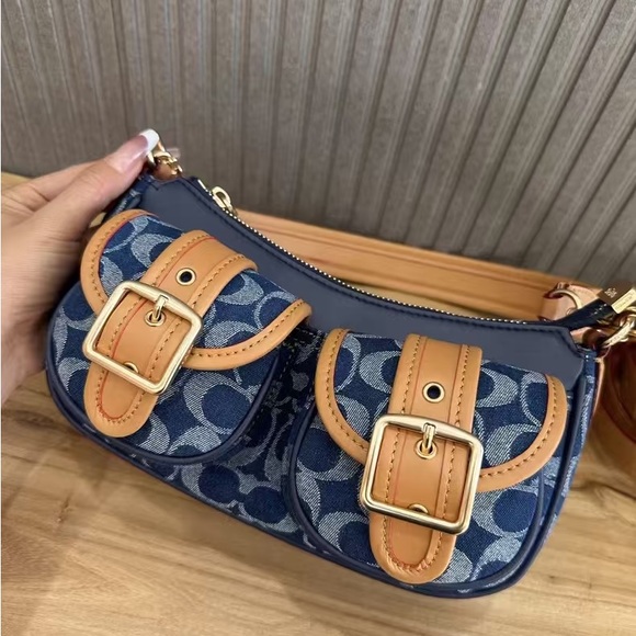 Coach Ashton bag in signature denim CY700 NWT - Picture 6 of 9